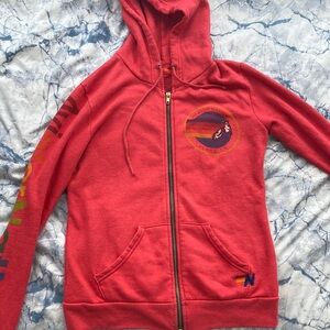 Aviator nation zip up hoodie